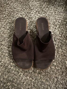 Sahara Women's Brown Slide Sandals